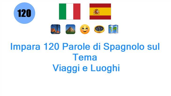 Impara 120 Parole di Spagnolo sul Tema: Viaggi e Luoghi